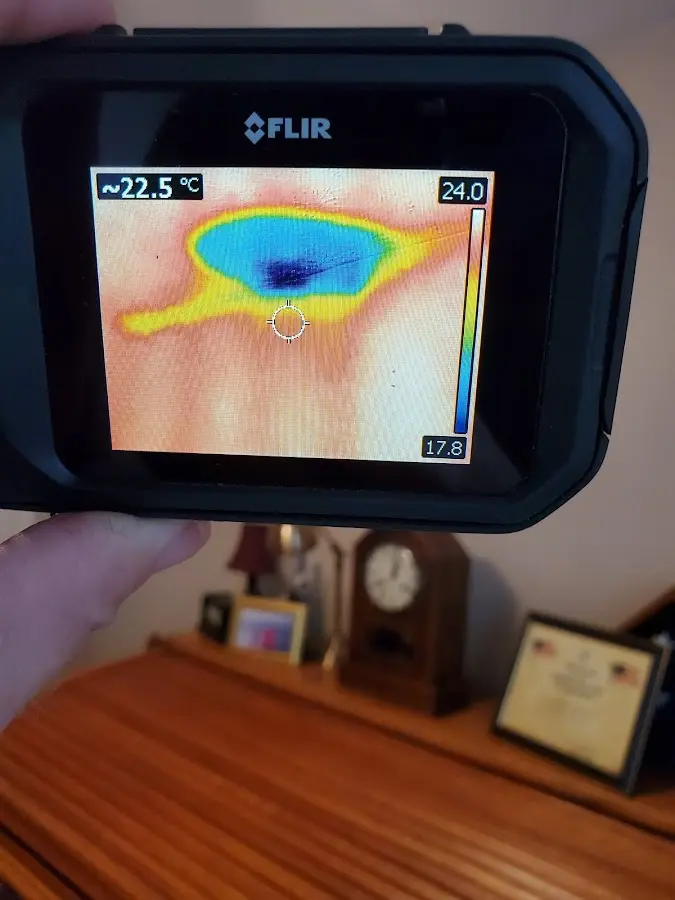 Thermal imaging inspection for water damage in Clawson