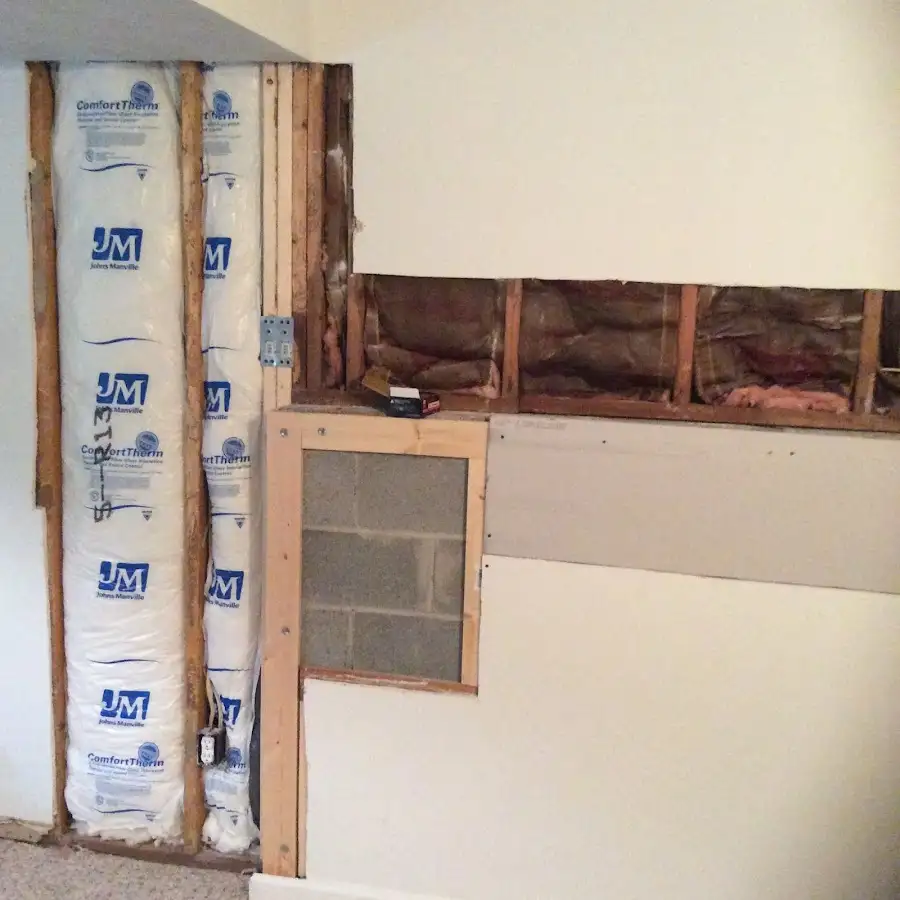 Wall insulation replacement during Contents Cleaning & Restoration in Clawson